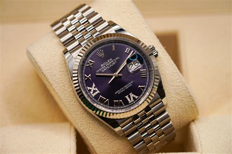 rolex aubergine dial